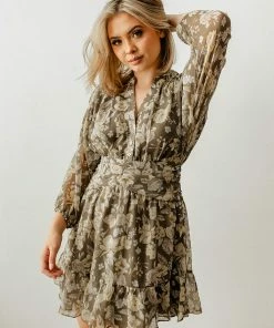 BT Rogan Floral Button Down Mini Dress