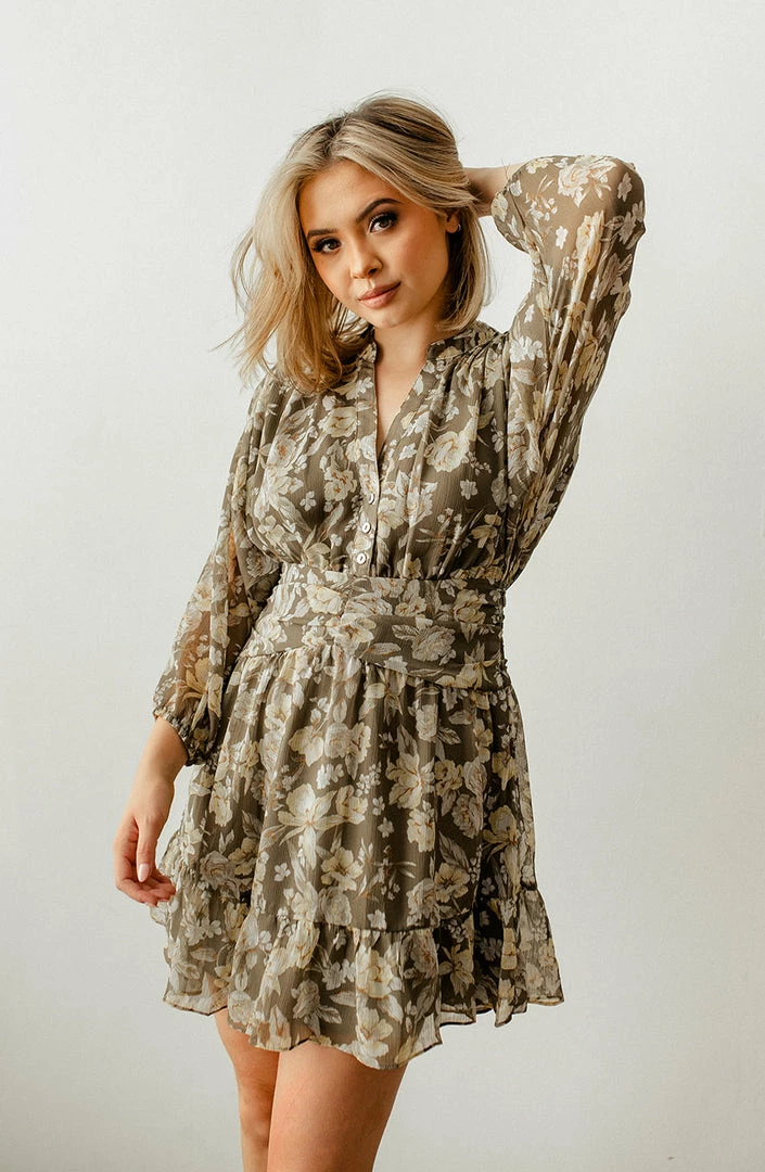 BT Rogan Floral Button Down Mini Dress 3 BT Rogan Floral Button Down Mini Dress