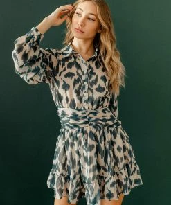 BT Rover Button Down Mini Dress