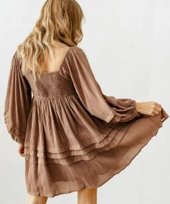 BT BUMP FRIENDLY Genevieve Pocketed Babydoll Dress