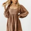 BT BUMP FRIENDLY Genevieve Pocketed Babydoll Dress