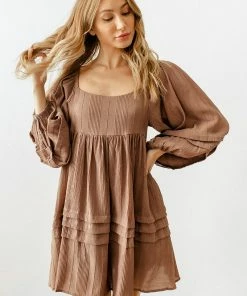 BT BUMP FRIENDLY Genevieve Pocketed Babydoll Dress