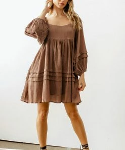 BT BUMP FRIENDLY Genevieve Pocketed Babydoll Dress