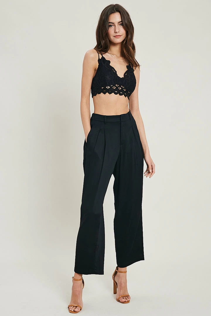 WL Cassie Padded Lace Bralette - Black ACCESSORIES 4 WL Cassie Padded Lace Bralette - Black ACCESSORIES