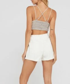 WL Cassie Padded Lace Bralette - Champagne