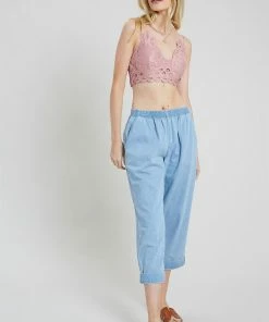 WL Cassie Padded Lace Bralette - Mauve ACCESSORIES 9 WL Cassie Padded Lace Bralette - Mauve ACCESSORIES