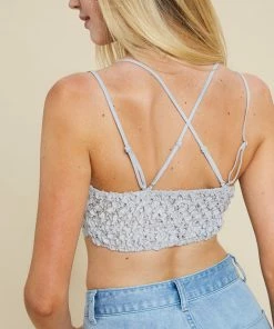 WL Cassie Padded Lace Bralette - Stone ACCESSORIES