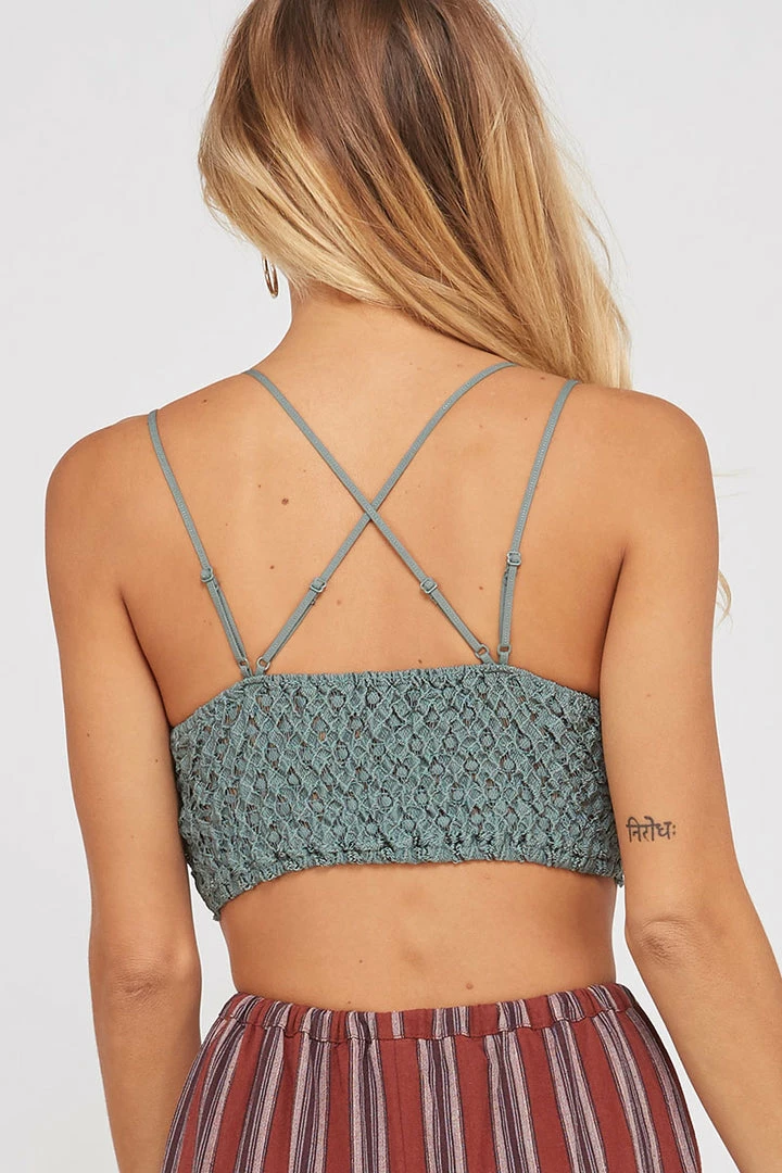 WL Cassie Padded Lace Bralette - T. Grey ACCESSORIES 5 WL Cassie Padded Lace Bralette - T. Grey ACCESSORIES