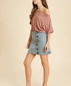 WL TOPS Zuzu Off The Shoulder Top - Burl Wood 12 WL TOPS Zuzu Off The Shoulder Top - Burl Wood