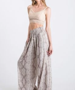 GEE GEE Zarah High Rise Smocked Pants MADE IN THE USA