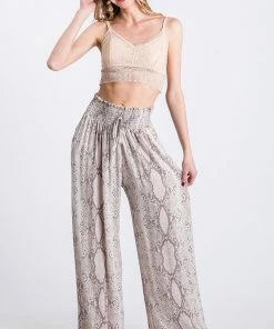 GEE GEE Zarah High Rise Smocked Pants MADE IN THE USA