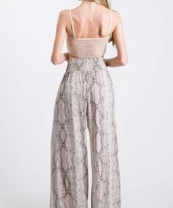 GEE GEE Zarah High Rise Smocked Pants MADE IN THE USA