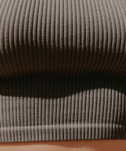 BT TOPS Tammy Ribbed Racerback Brami - Charcoal