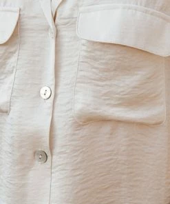 BT Blue Moon Utility Satin Blouse