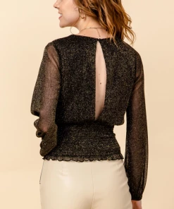 HYFVE Look And Glisten Glitter Top DATE NIGHT